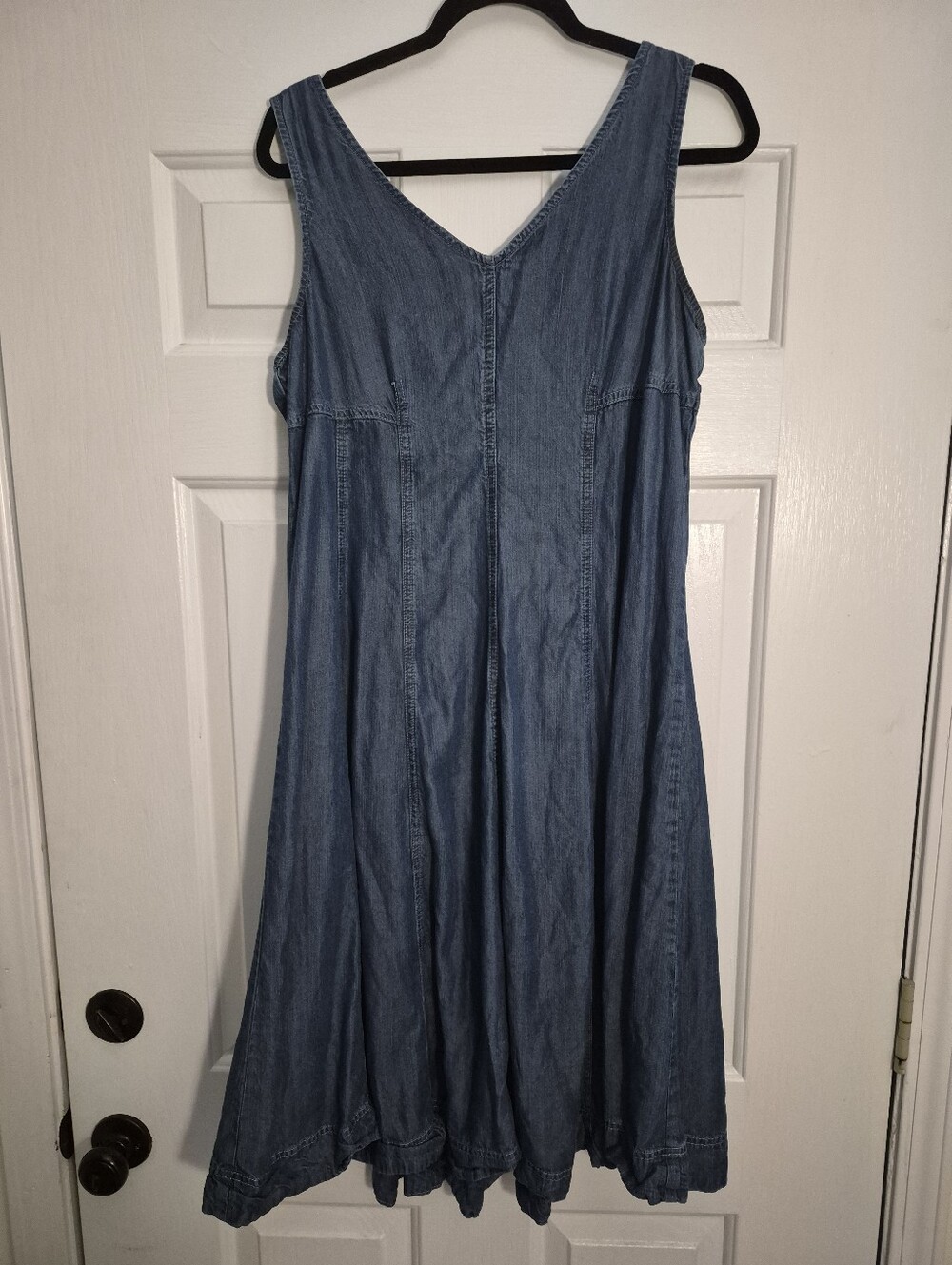 Soft Surroundings Blue Denim Midi Dress